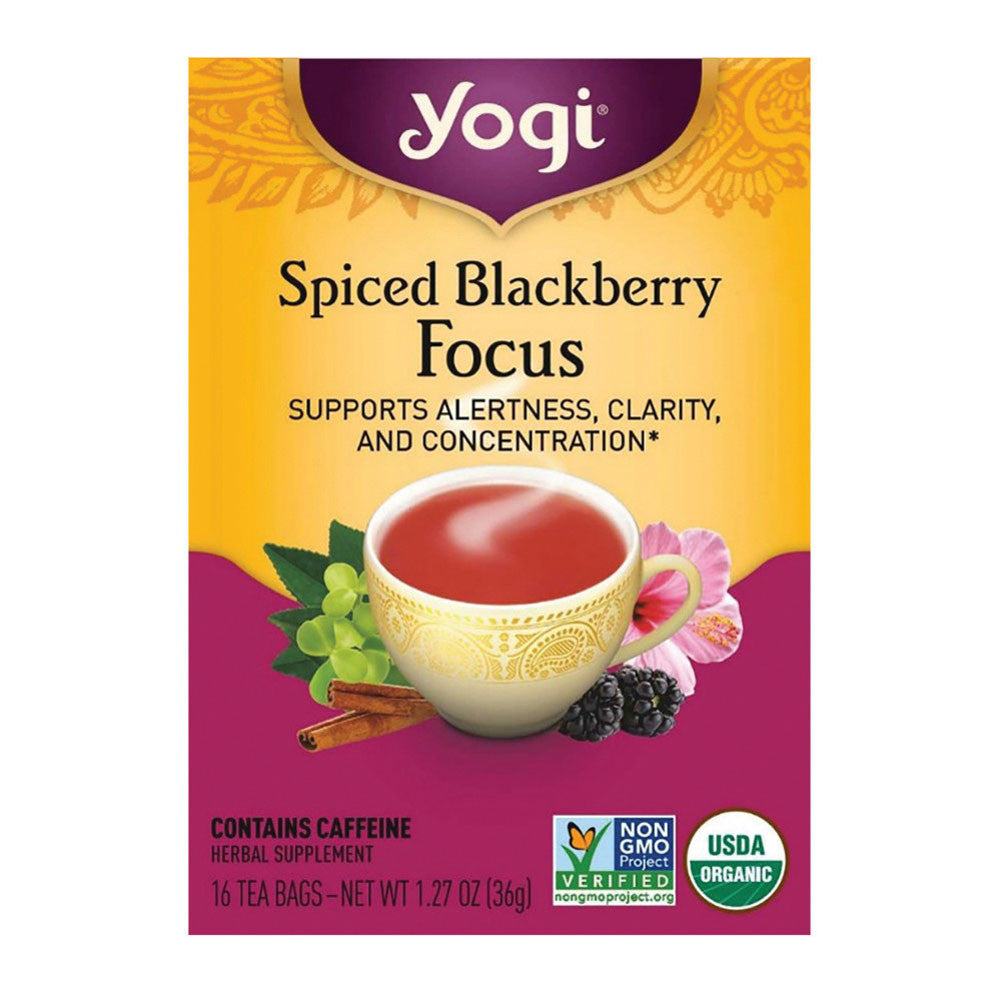 Yogi Spiced Blackberry Focus Tea, 16 Ea